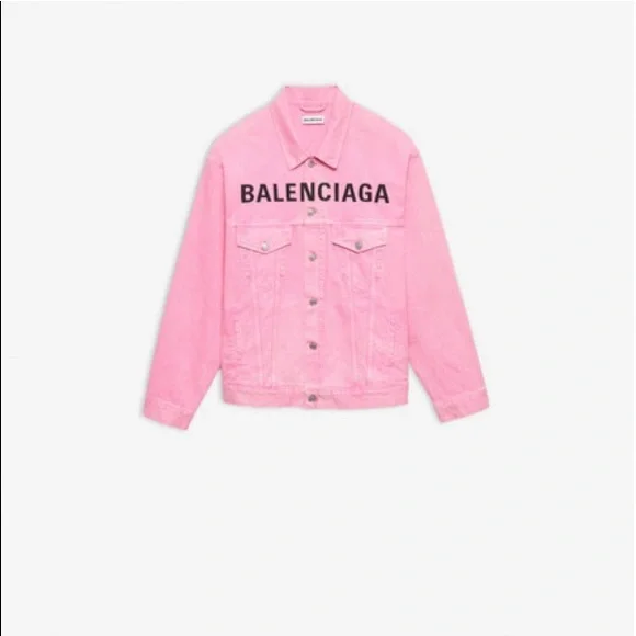 【関税＆送料込み】Balenciaga Pink Cotton Denim Jacket Balenciaga | Jackets & Coats | Pink Denim Balenciaga Jacket
